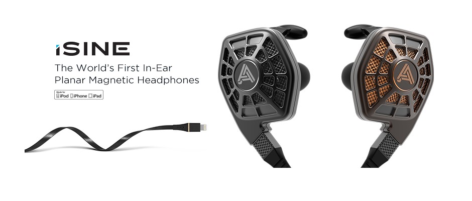 AUDEZE、平面駆動型イヤホン「iSINE」シリーズを発表